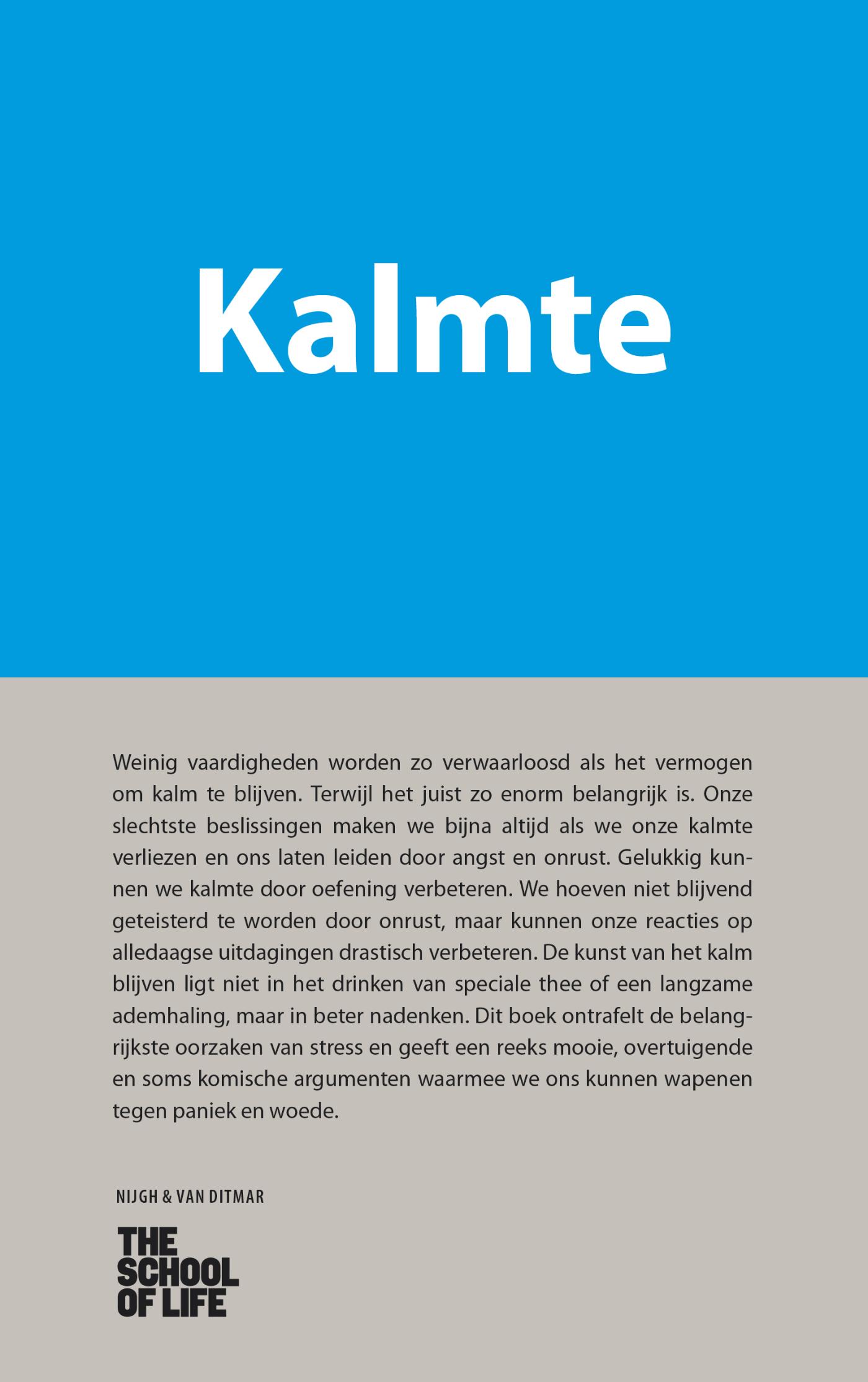 Omslag van Kalmte