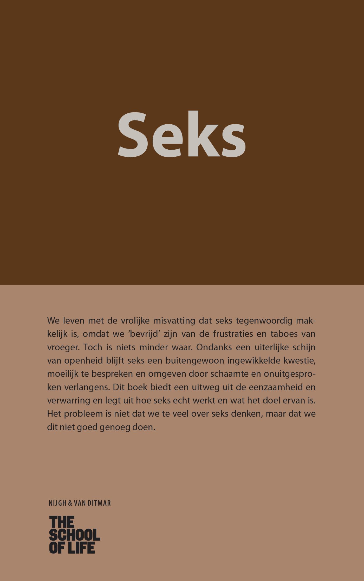 Omslag van Seks