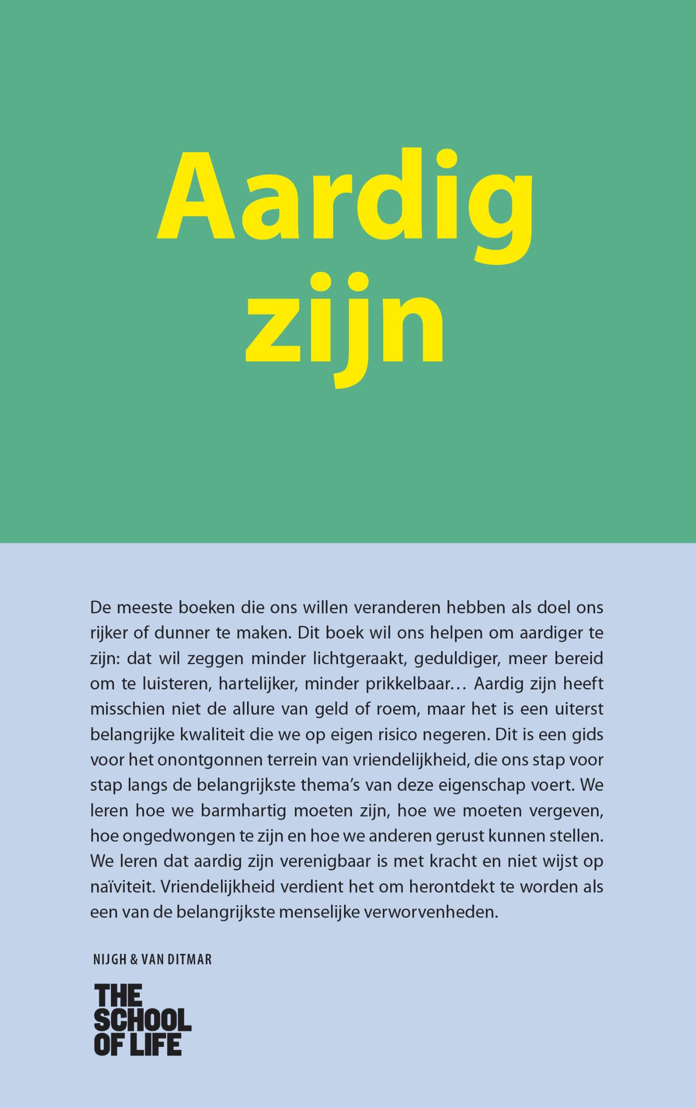 Omslag van Aardig zijn
