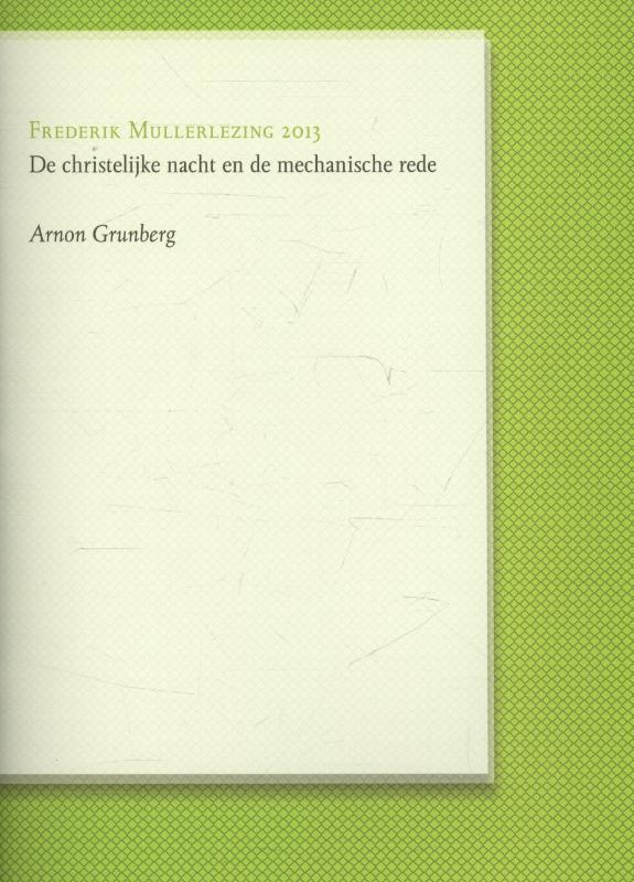 Omslag van De christelijke nacht en de mechanische rede