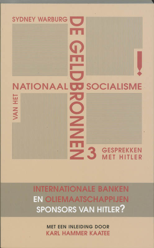 Omslag van De geldbronnen van het Nationaal-Socialisme