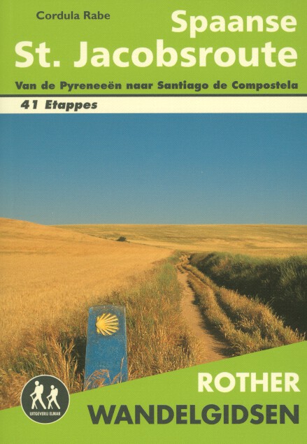Omslag van Rother wandelgids Spaanse St. Jacobsroute