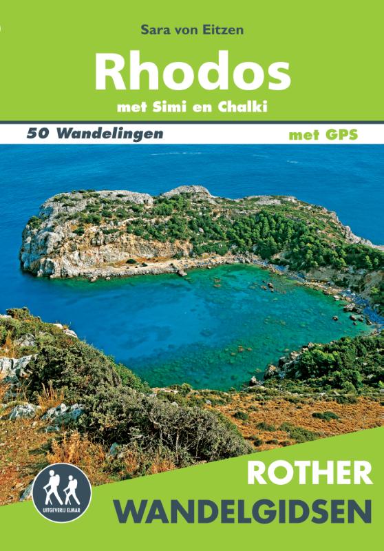 Omslag van Rother wandelgids Rhodos