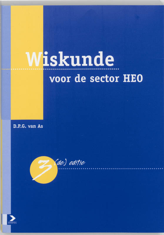 Omslag van Wiskunde voor de sector HEO