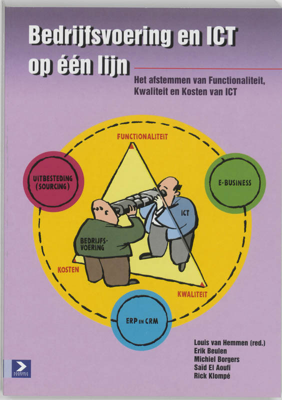 Omslag van Bedrijfsvoering en ICT op een lijn