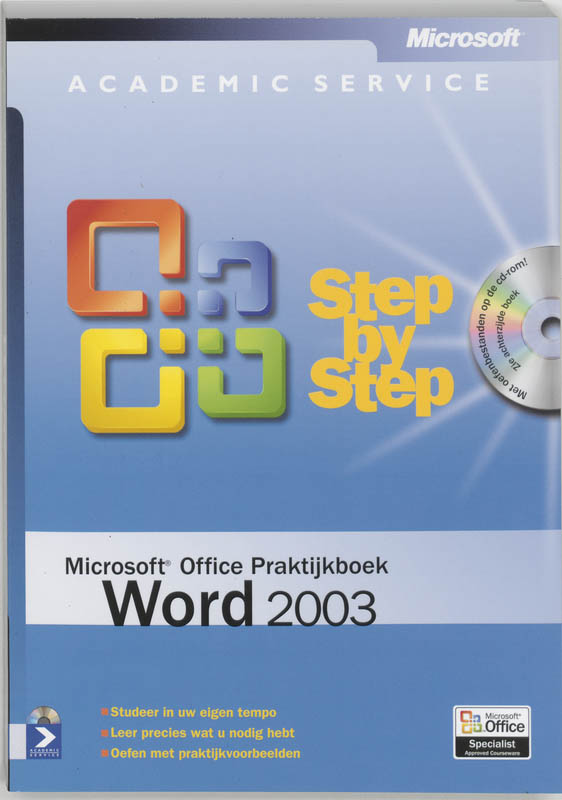 Omslag van Microsoft Office Praktijkboek Word 2003