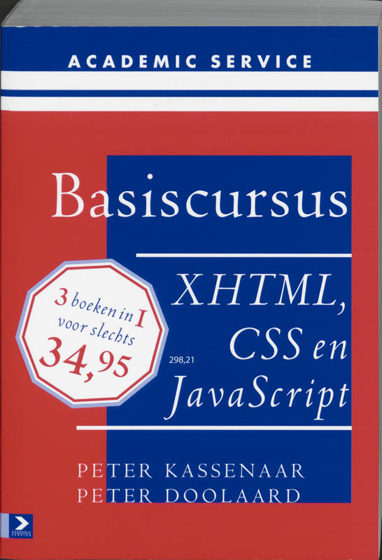 Omslag van Basiscursus XHTML, CSS en Javascript