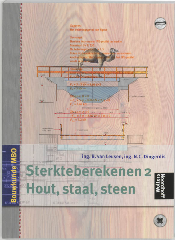 Omslag van 2 hout, staal en steen