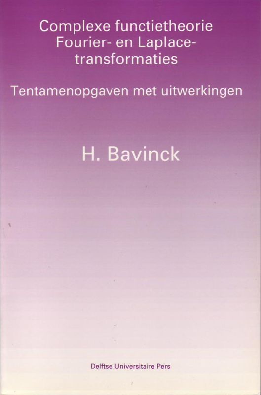 Omslag van Complexe functietheorie Fourier- en Laplacetransformaties