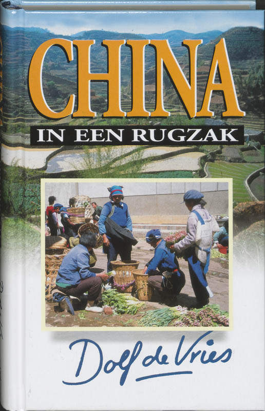 Omslag van China in een rugzak