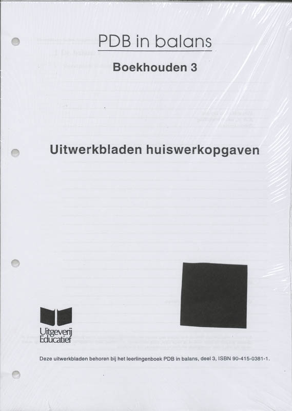 Omslag van Uitwerkbladen