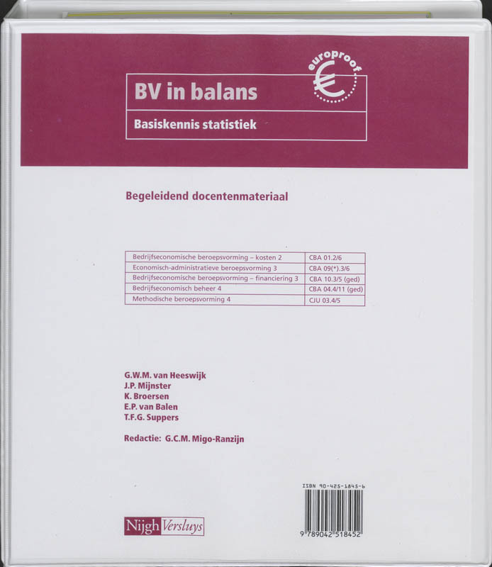 Omslag van Begeleidend materiaal