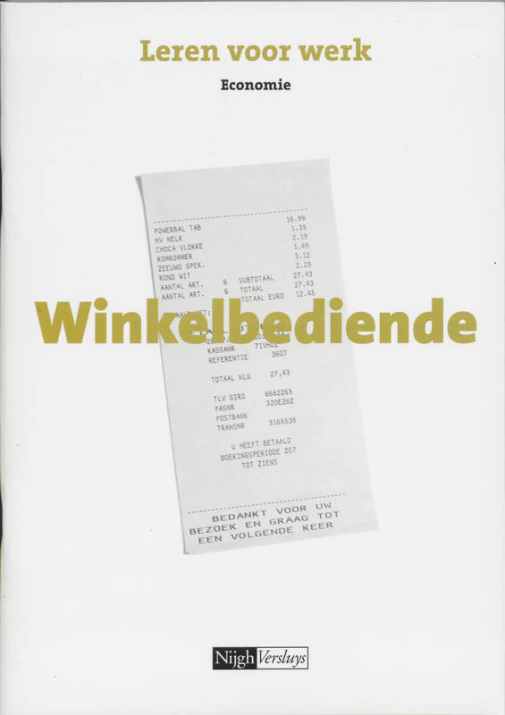 Omslag van Winkelbediende