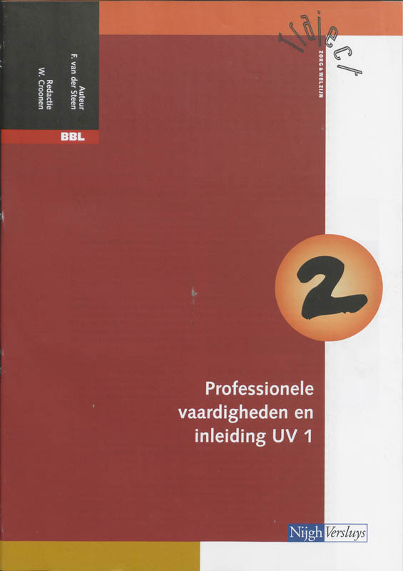 Omslag van Katern 2 professionele vaardigheden en inleiding UV 1