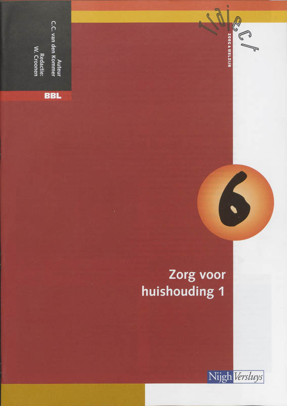 Omslag van Katern 6 zorg voor huishouding 1