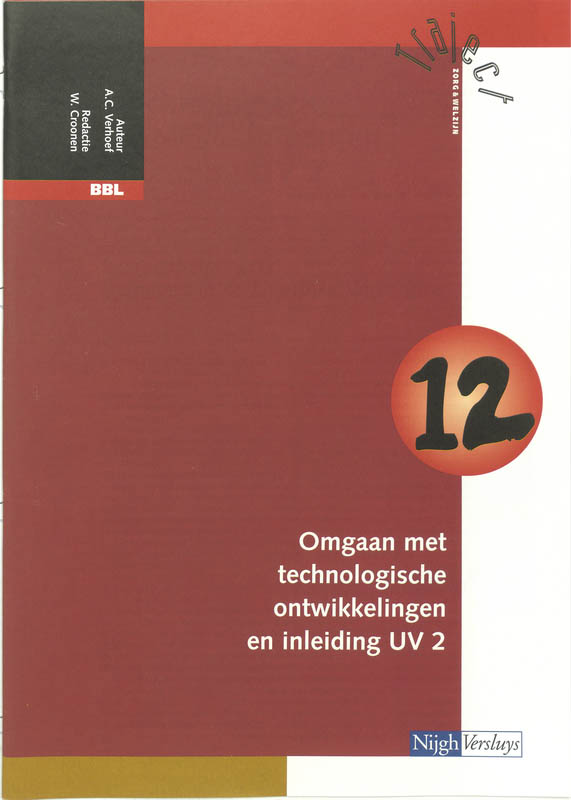 Omslag van Katern 12 omgaan met technologische ontwikkelingen en inleiding UV 2