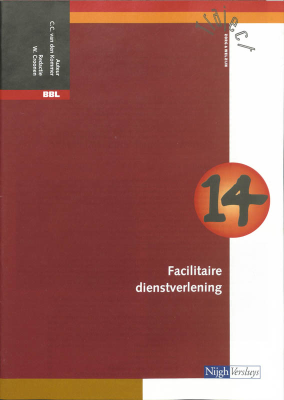 Omslag van Katern 14 facilitaire dienstverlening 1
