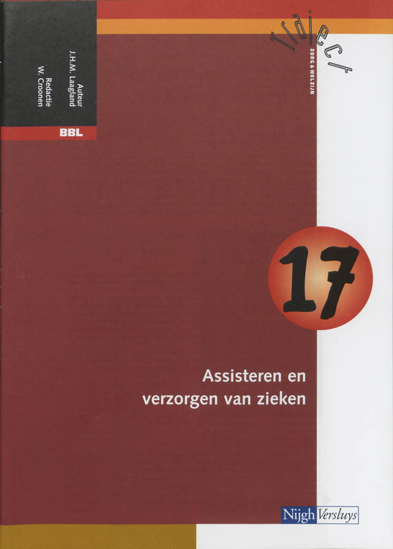 Omslag van Katern 17 assisteren en verzorgen van zieken