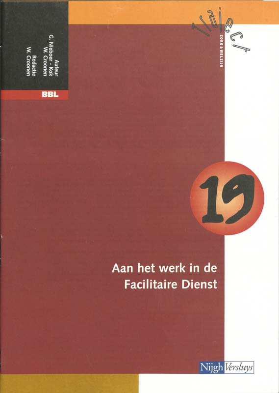 Omslag van Katern 19 facilitaire dienstverlening 2