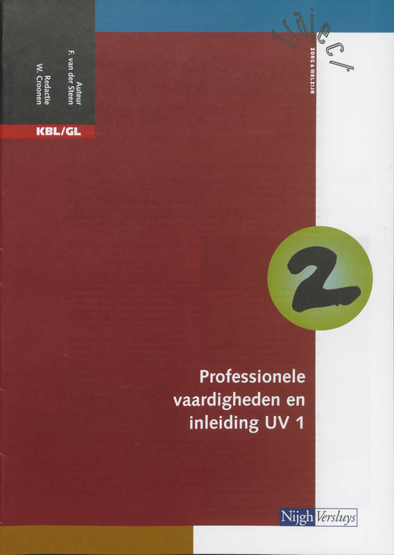 Omslag van Katern 2 professionele vaardigheden en inleiding UV 1
