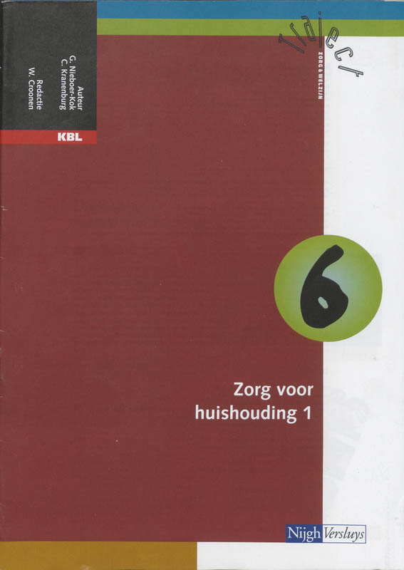Omslag van Katern 6 zorg voor huishouding 1