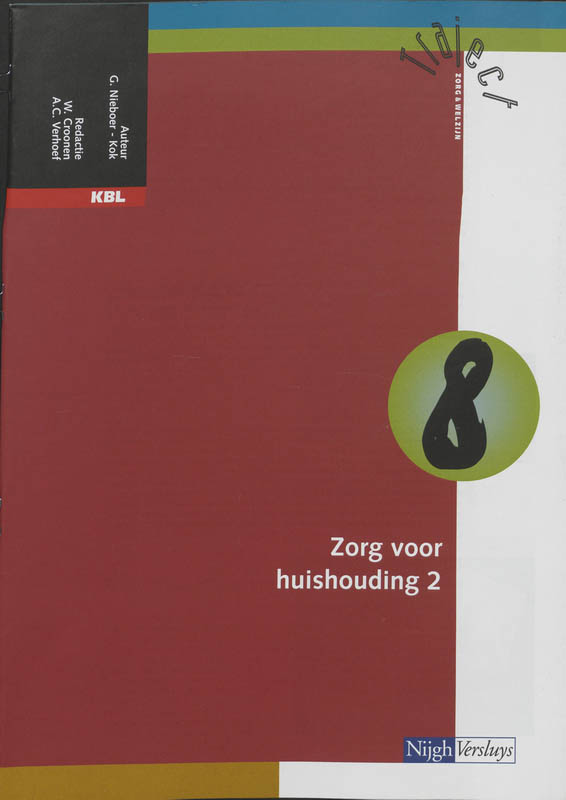Omslag van Katern 8 zorg voor huishouding 2