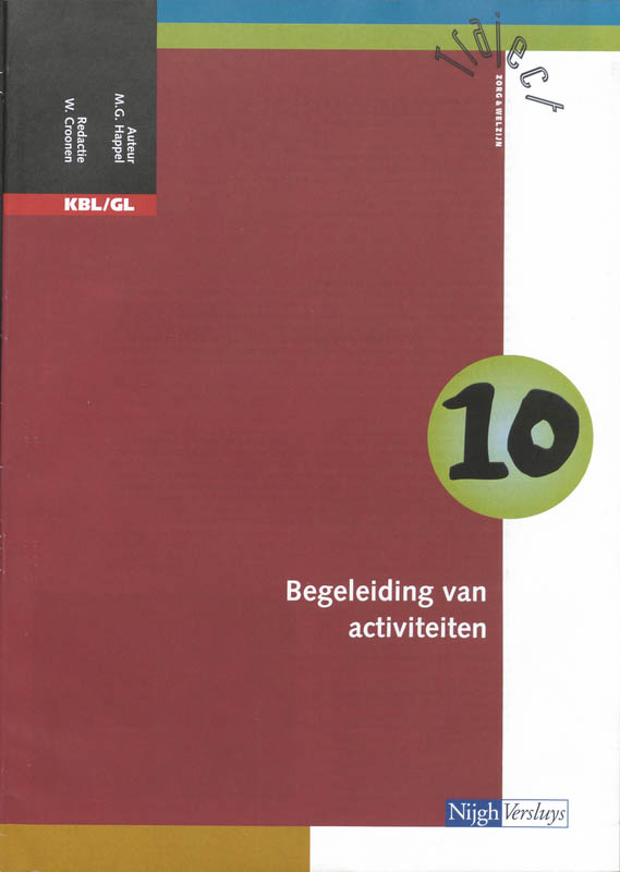 Omslag van Katern 10 begeleiding van activiteiten