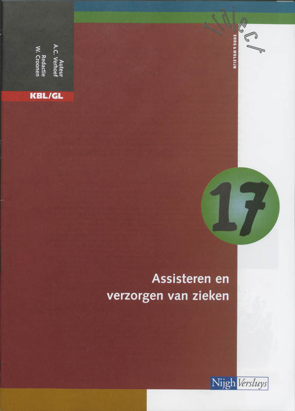 Omslag van Katern 17 assisteren en verzorgen van zieken