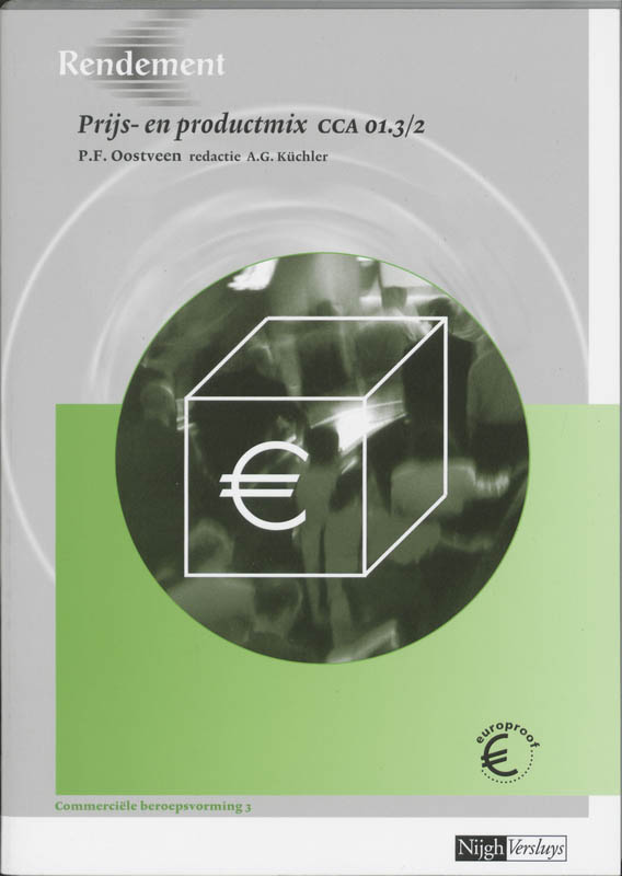 Omslag van Prijs- en productmix cca01.3 /2