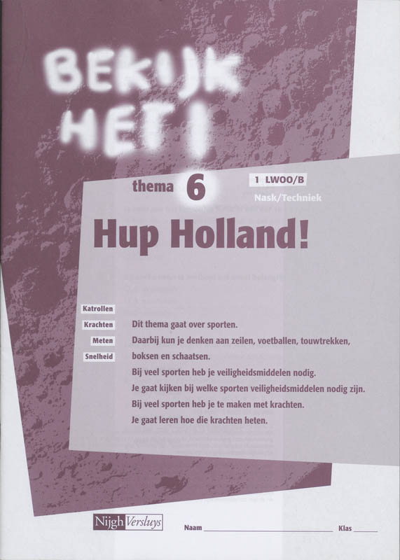 Omslag van werkboek