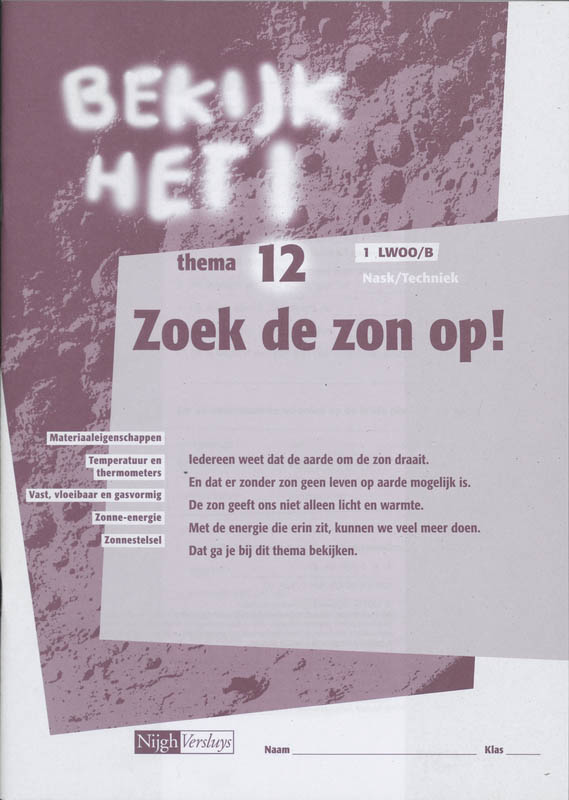 Omslag van werkboek