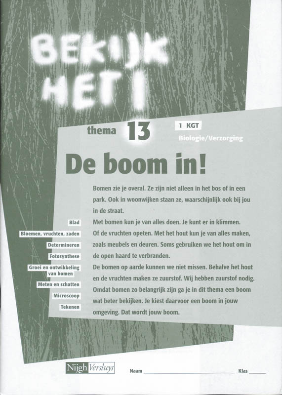 Omslag van werkboek