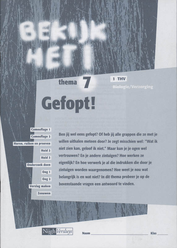 Omslag van werkboek