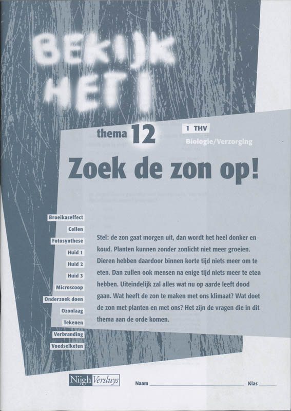 Omslag van werkboek