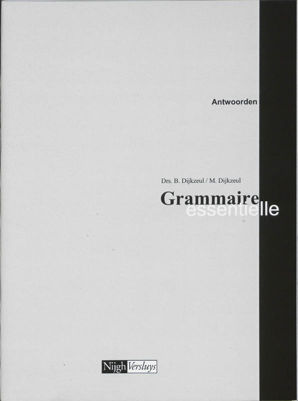 Omslag van Antwoordenboekje