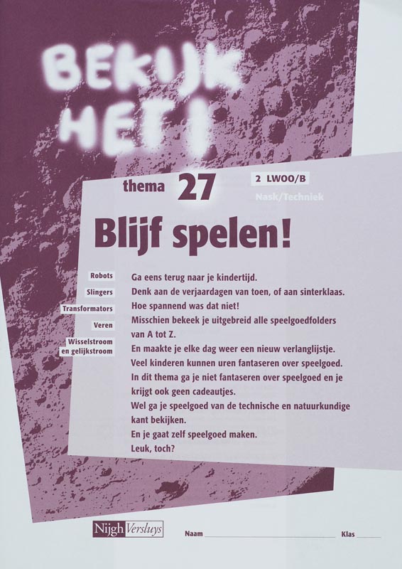 Omslag van Werkboek 27