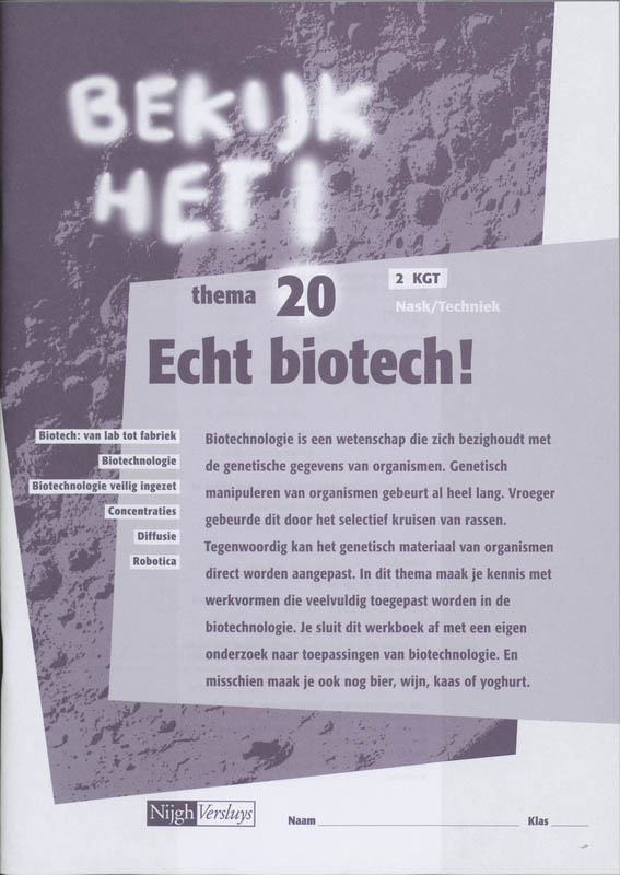 Omslag van Werkboek 20