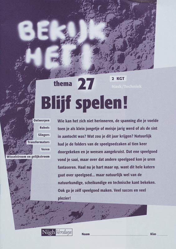 Omslag van Werkboek 27