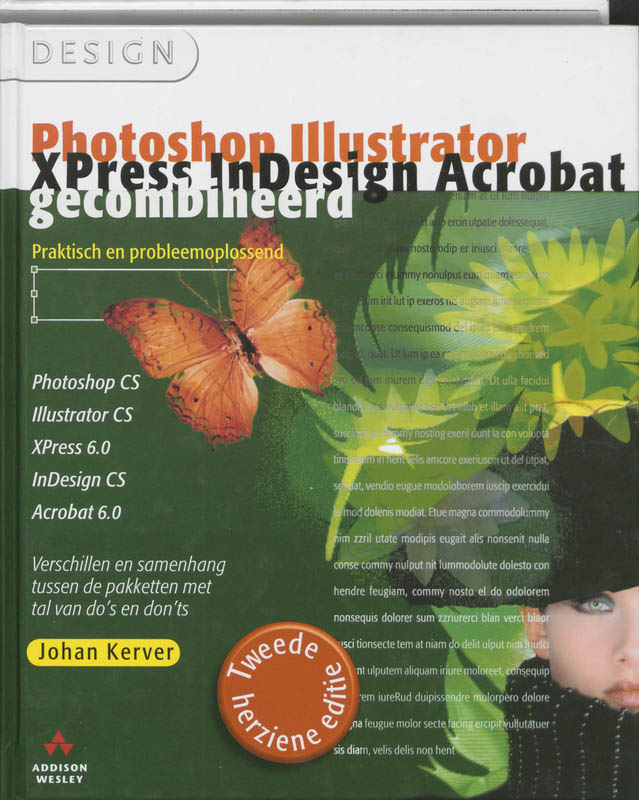 Omslag van Photoshop, Illustrator, XPress, InDesign en Acrobat gecombineerd