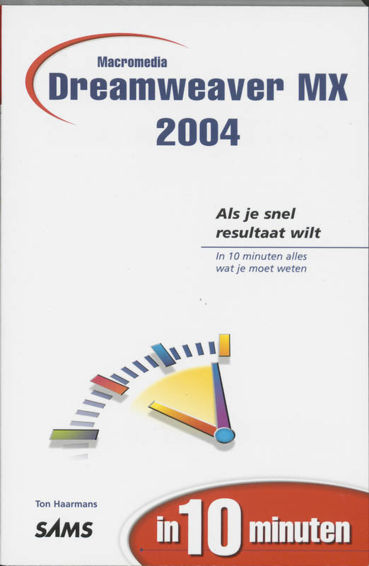 Omslag van Macromedia Dreamweaver MX 2004 in 10 minuten
