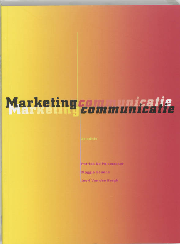 Omslag van Marketingcommunicatie