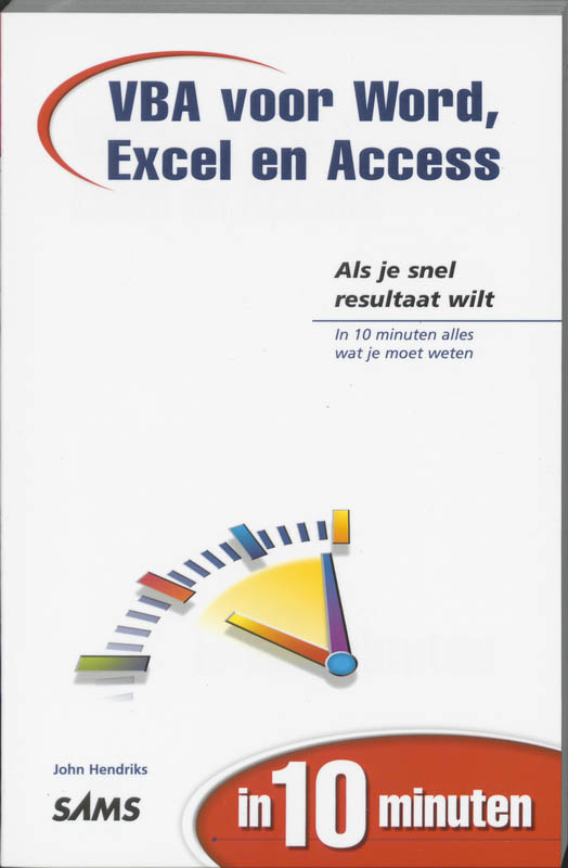 Omslag van VBA voor Word, Excel en Access in 10 minuten