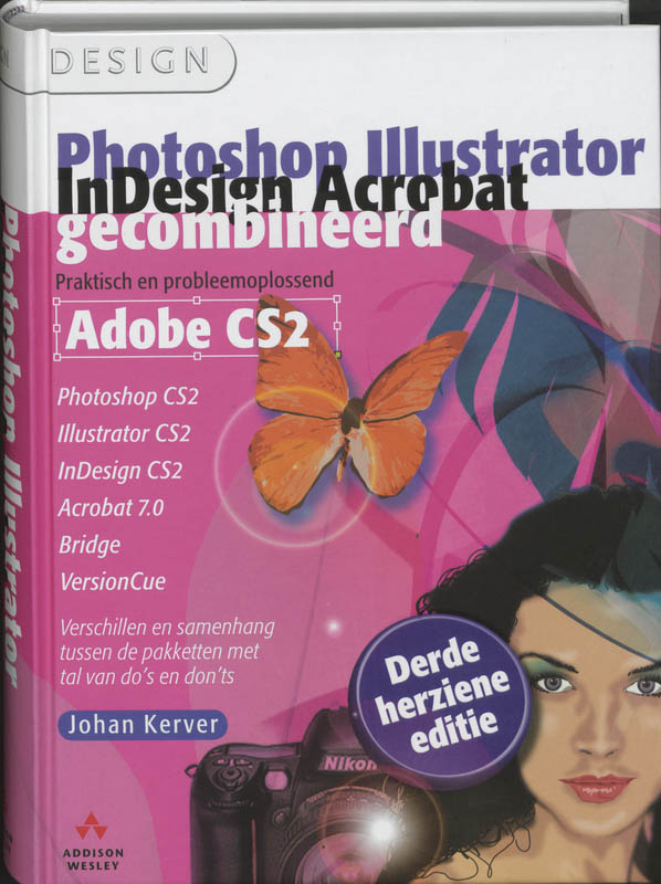 Omslag van Photoshop, Illustrator, InDesign en Acrobat gecombineerd