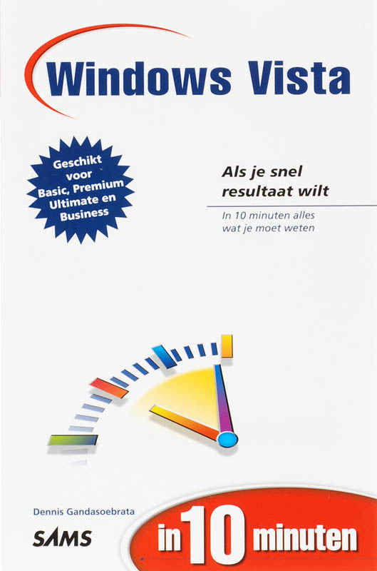 Omslag van Microsoft Windows Vista in 10 minuten