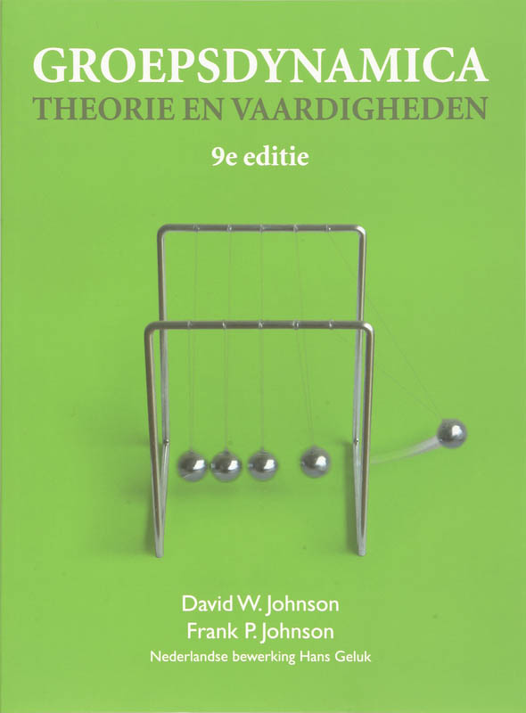 Omslag van Groepsdynamica, theorie en vaardigheden