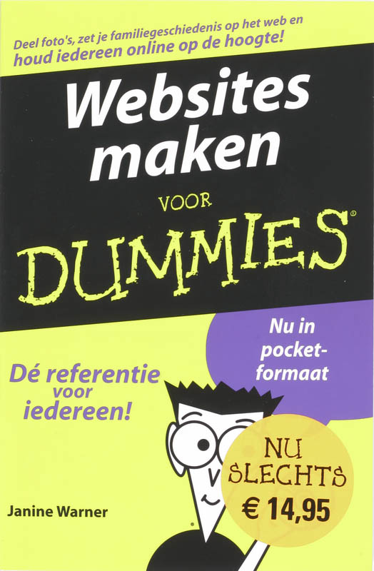 Omslag van Websites maken voor Dummies, pocketeditie