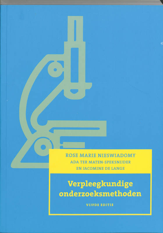 Omslag van Verpleegkundige onderzoeksmethoden