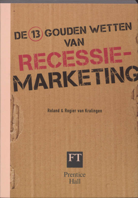 Omslag van De 13 gouden wetten van recessiemarketing