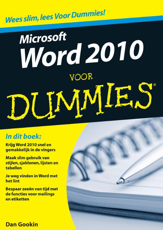 Omslag van Word 2010 voor Dummies
