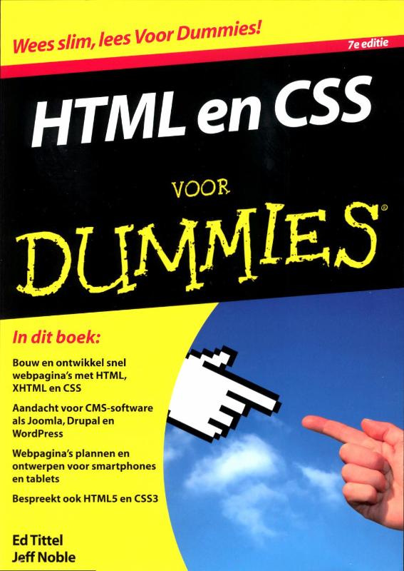 Omslag van HTML en CSS voor Dummies
